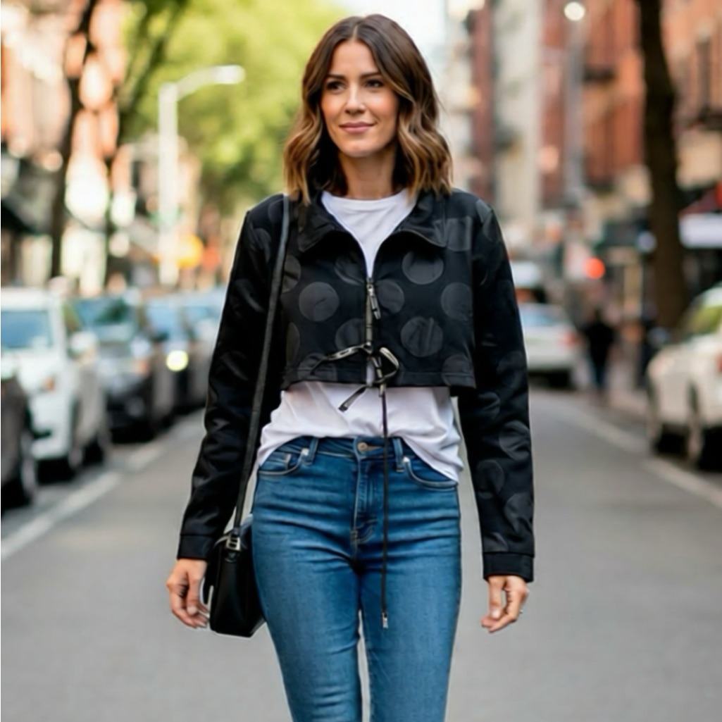 Rimini Cropped Zip Up Jacket
